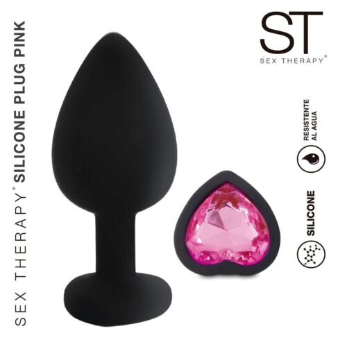 Plug anal de silicona rosa – Medium