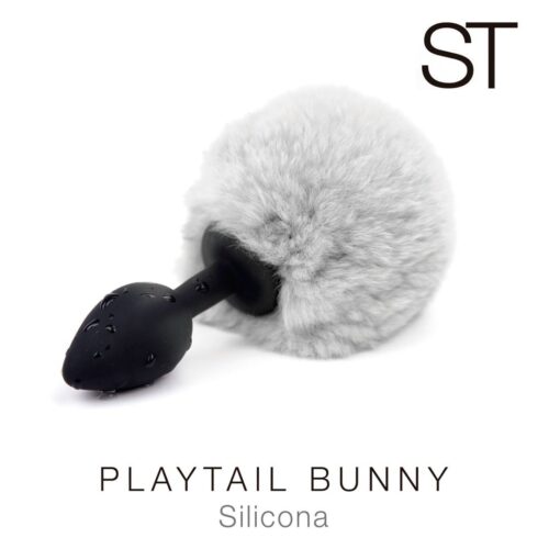 Plug anal silicona playtail bunny blanco