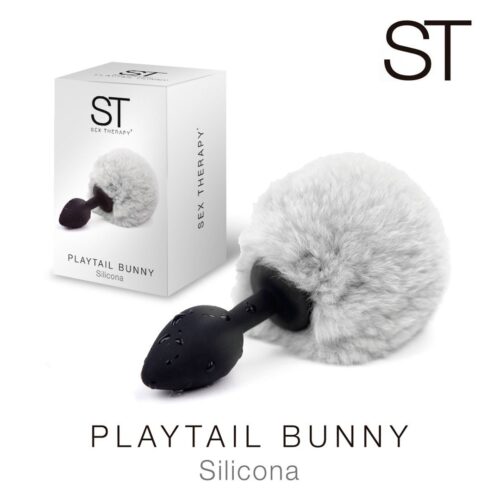 Plug anal silicona playtail bunny blanco